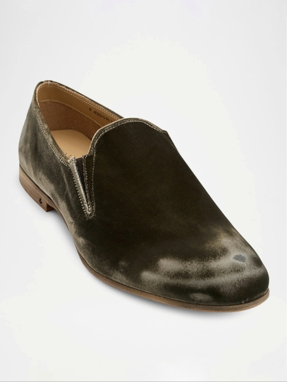 John Varvatos New Venice Distressed Velvet Loafers